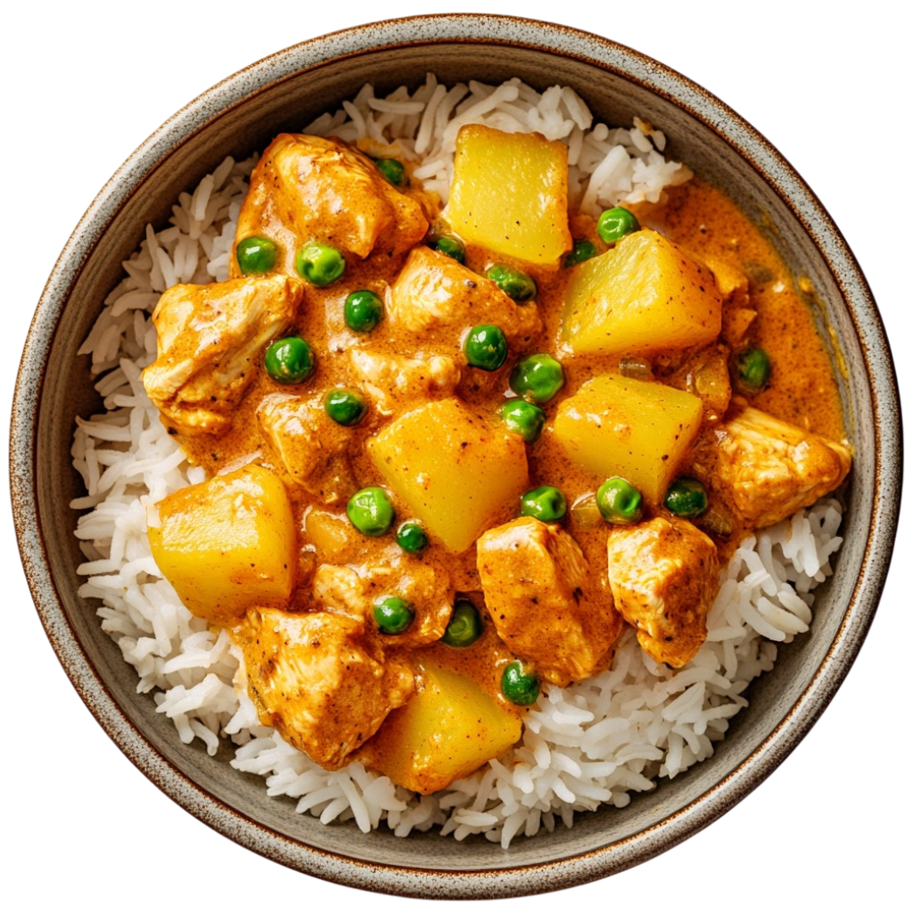 Cari de poulet aux pommes de terre