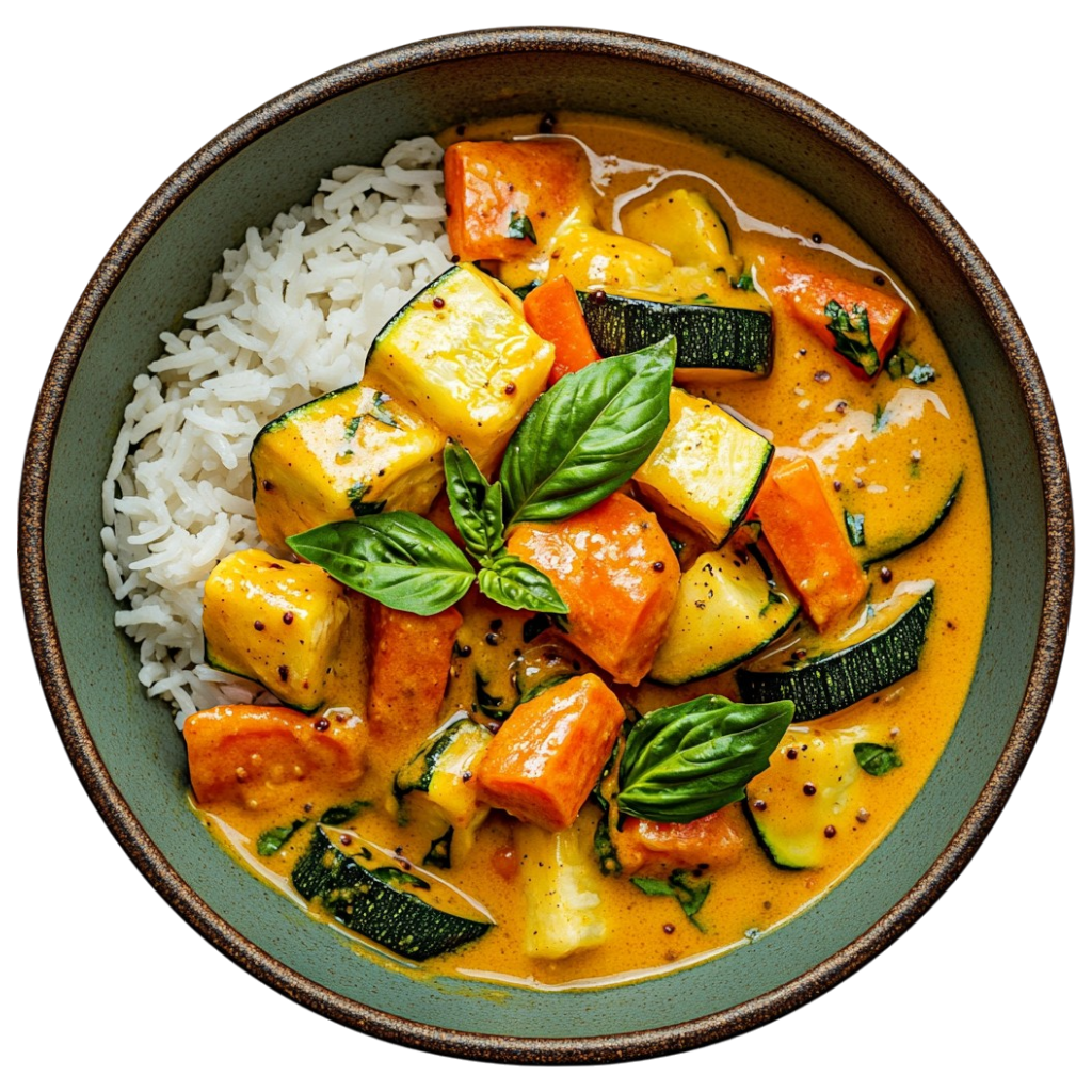 Curry de courgettes au lait de coco