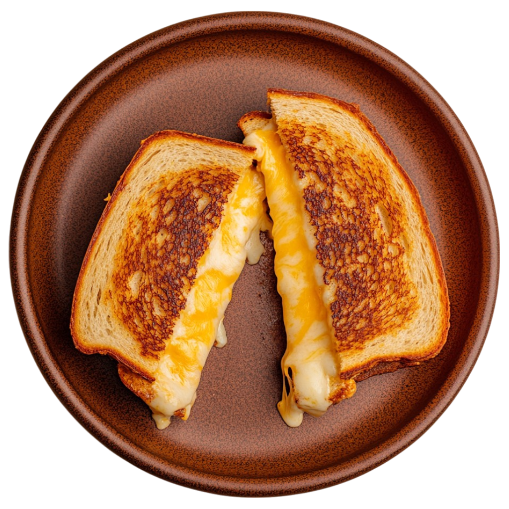 Grilled cheese double fromage au cheddar fort et mozzarella fondants