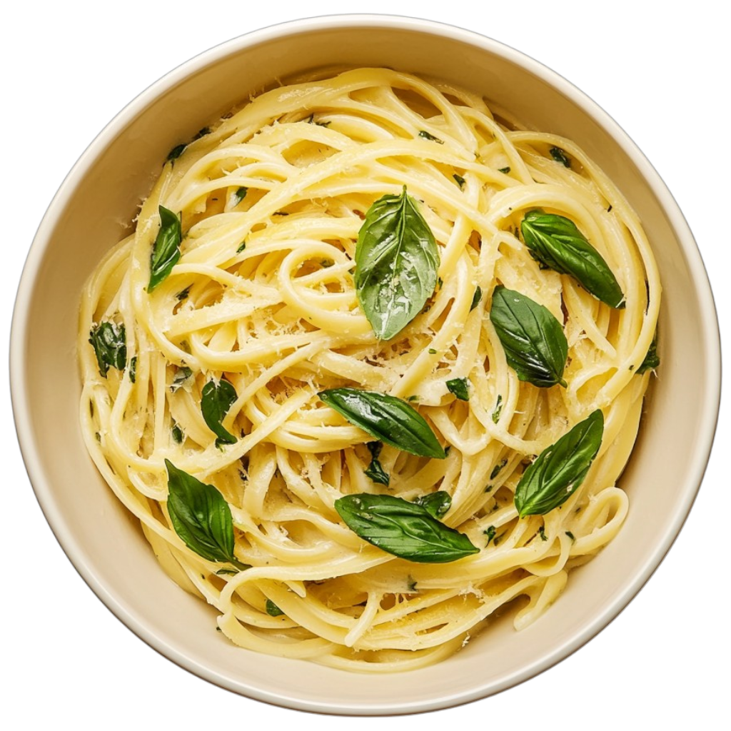 Linguine au citron et basilic