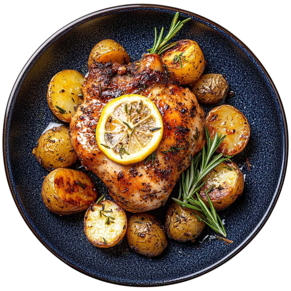 Poulet au citron et romarin