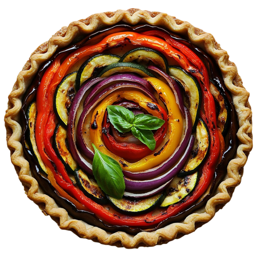 Tarte aux légumes grillés du soleil